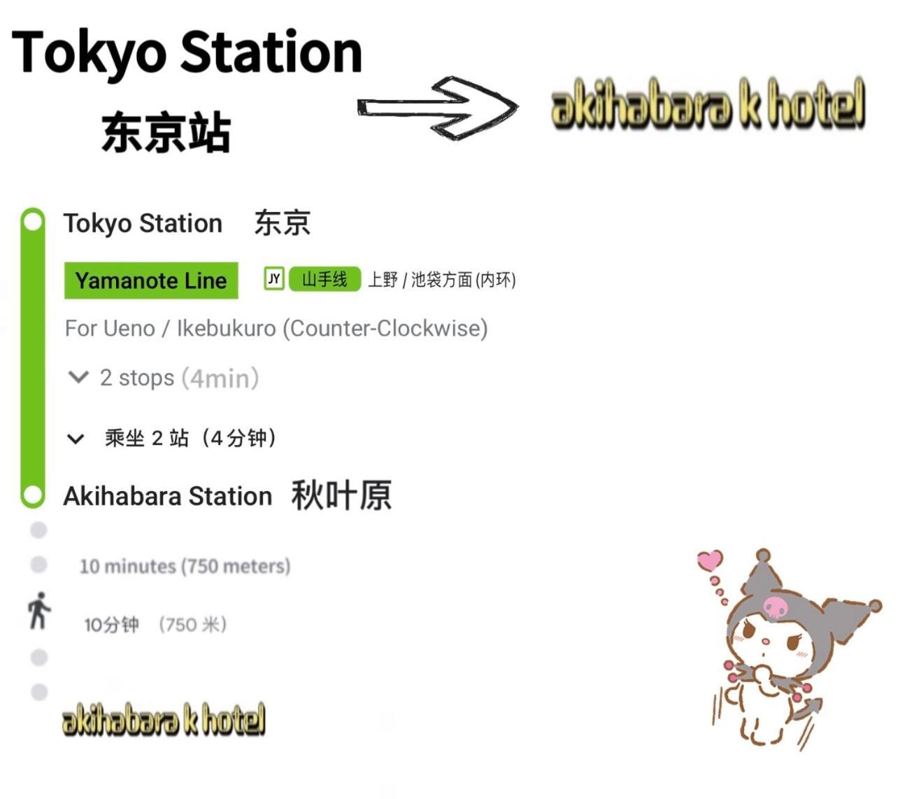 Апартаменты Akihabara K Токио Экстерьер фото